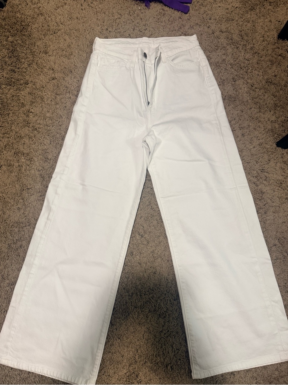 Joe's Jeans White Wide Leg Flare Jeans